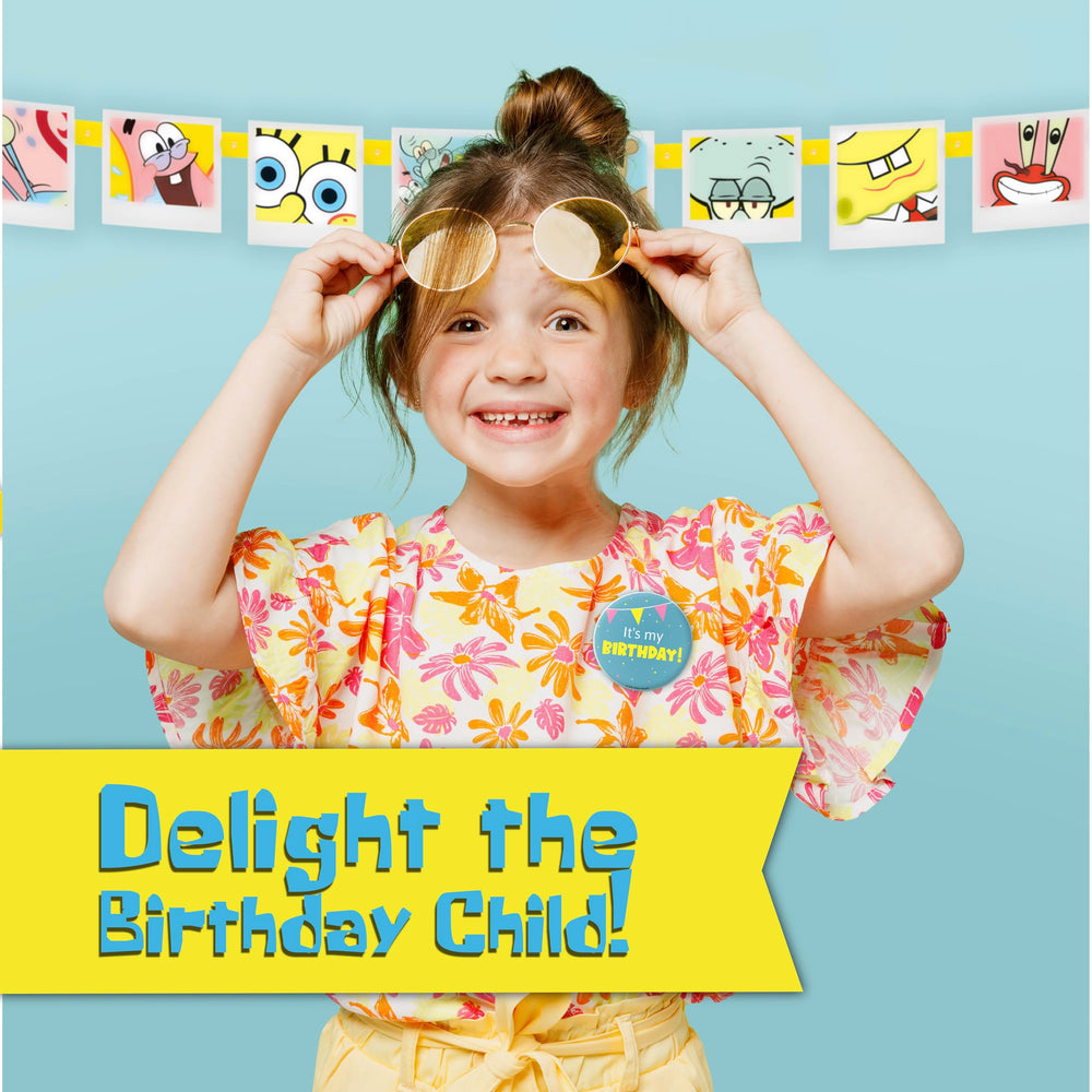 Unique Spongebob scène anniversaire enfant, ambiance joyeuse et facile à installer