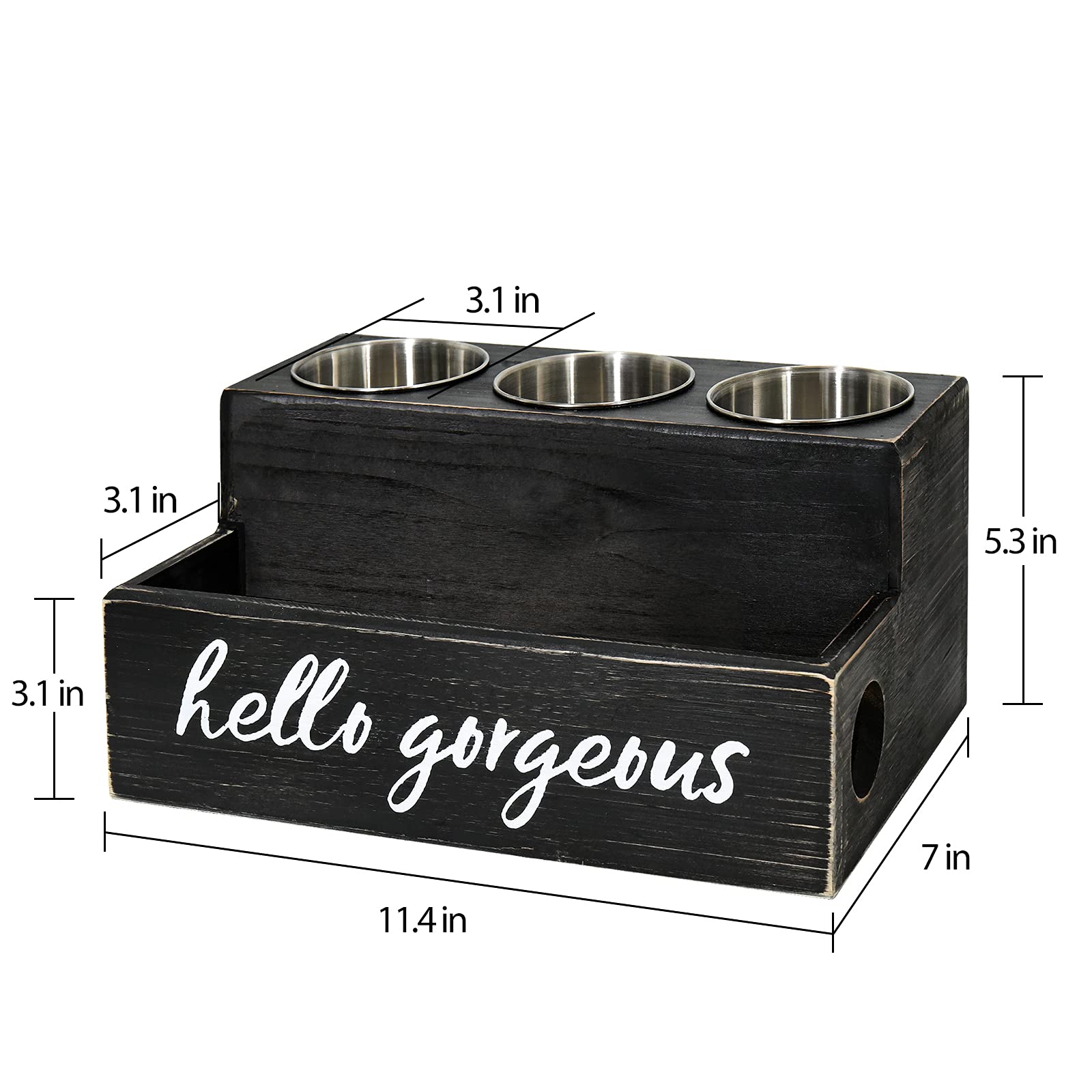 Unistyle rangement avec produits de beauté et accessoires bien ordonnés