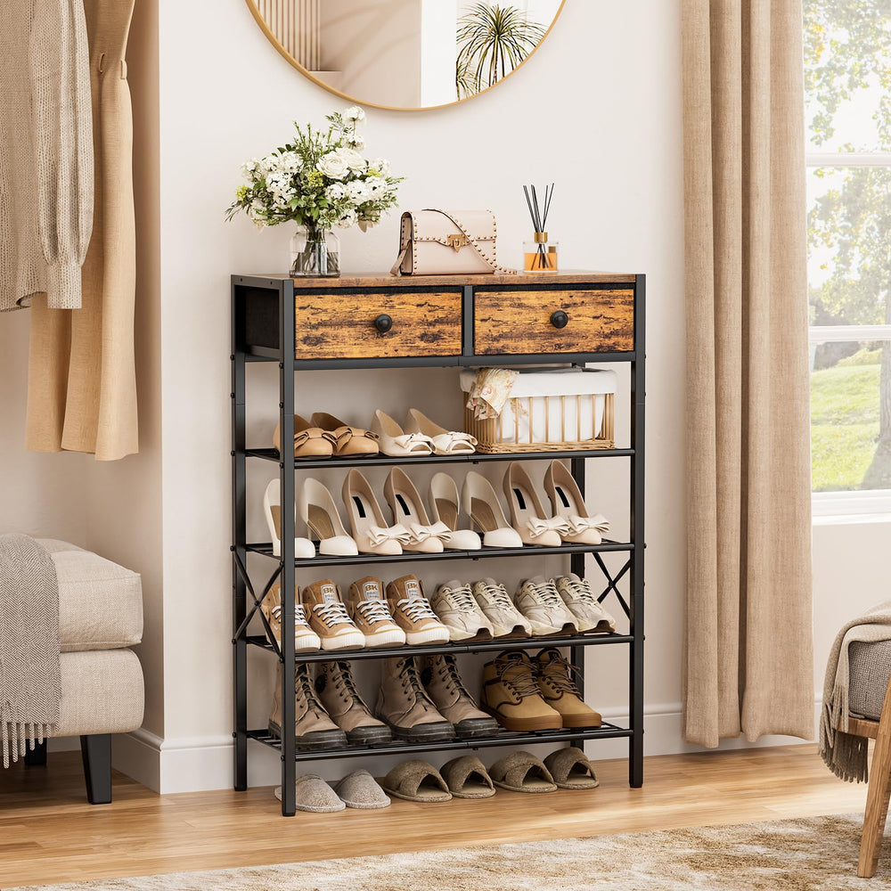 UNITSTAGE détail du plateau en bois brun rustique, résistant et esthétique