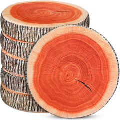 Unittype coussin tranche de bois face avant ajout esthétique naturel