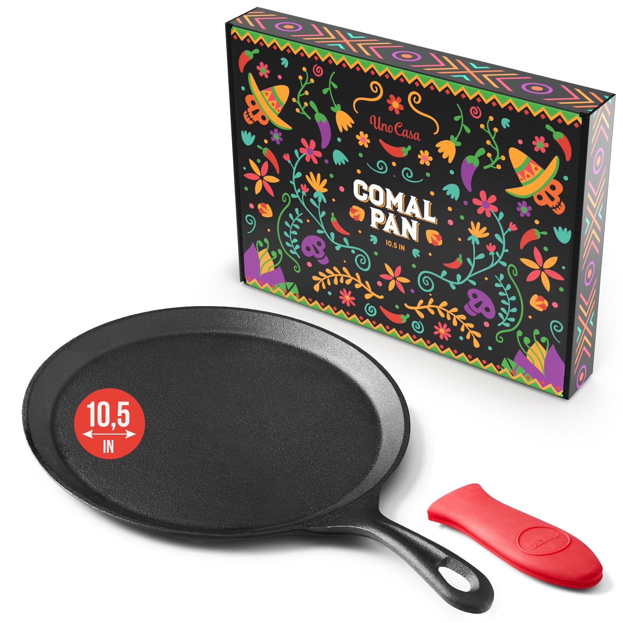 Uno Casa comal face montrant finition et bords durables