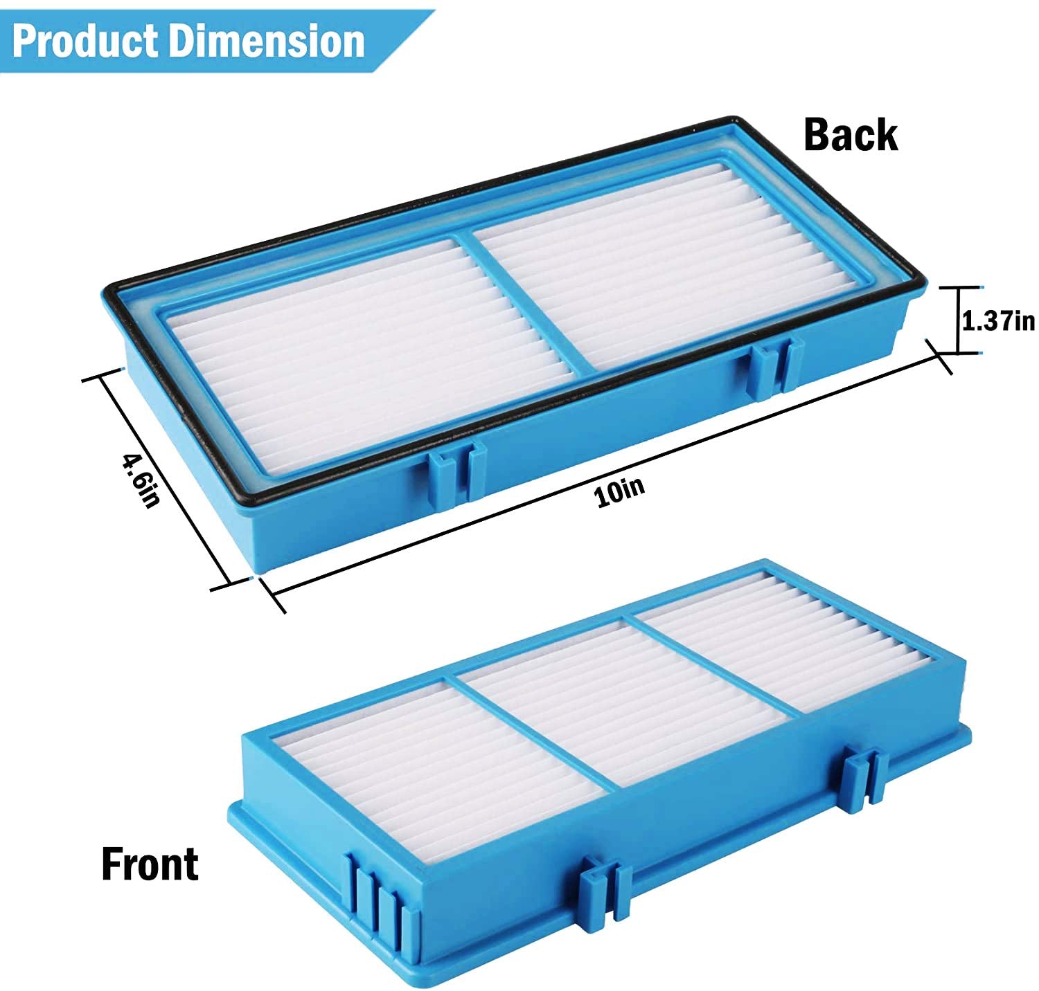 UOUOLONUN pack de six filtres pour longue durée d'utilisation pratique
