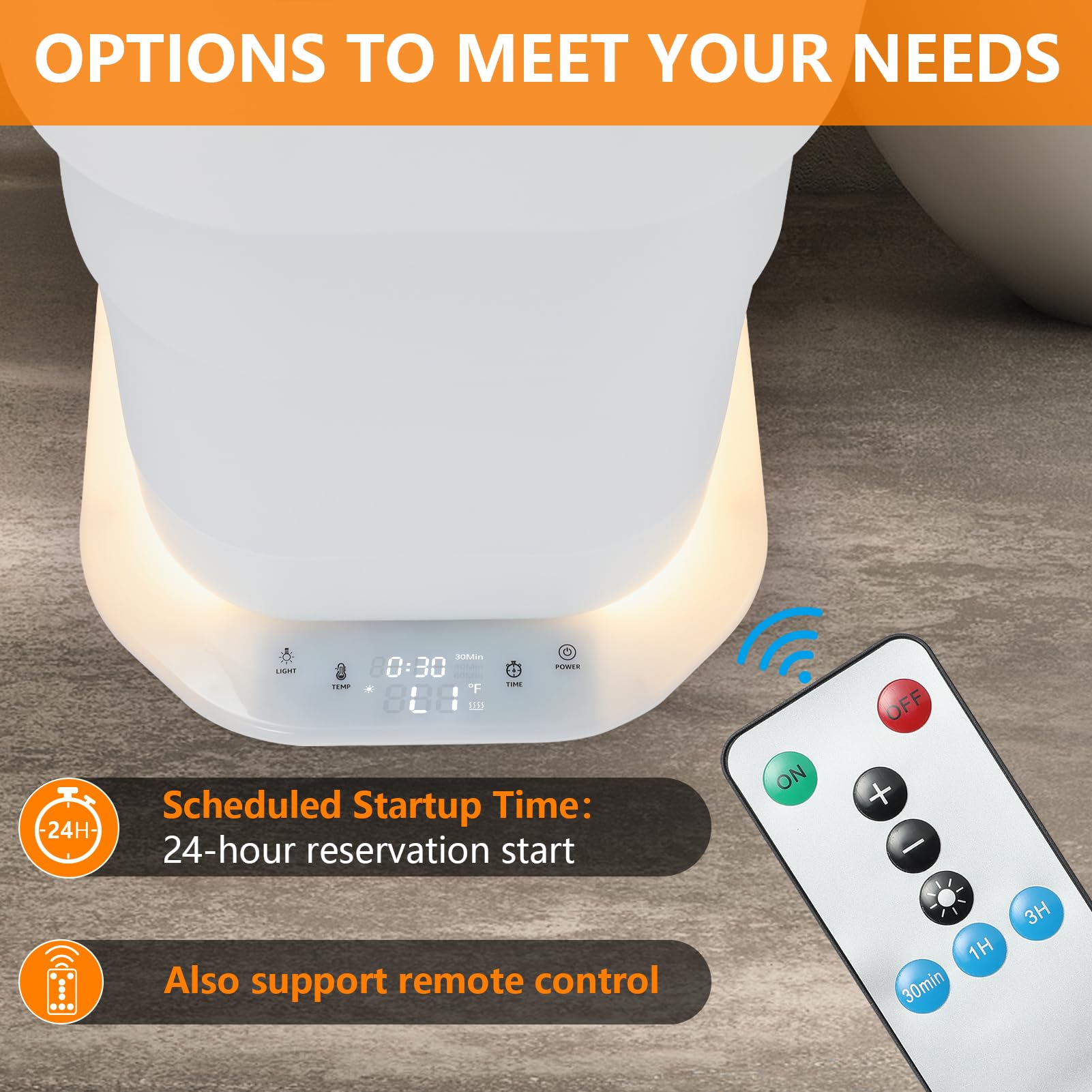 Uoxfill panneau de commandes et télécommande pour réglages rapides