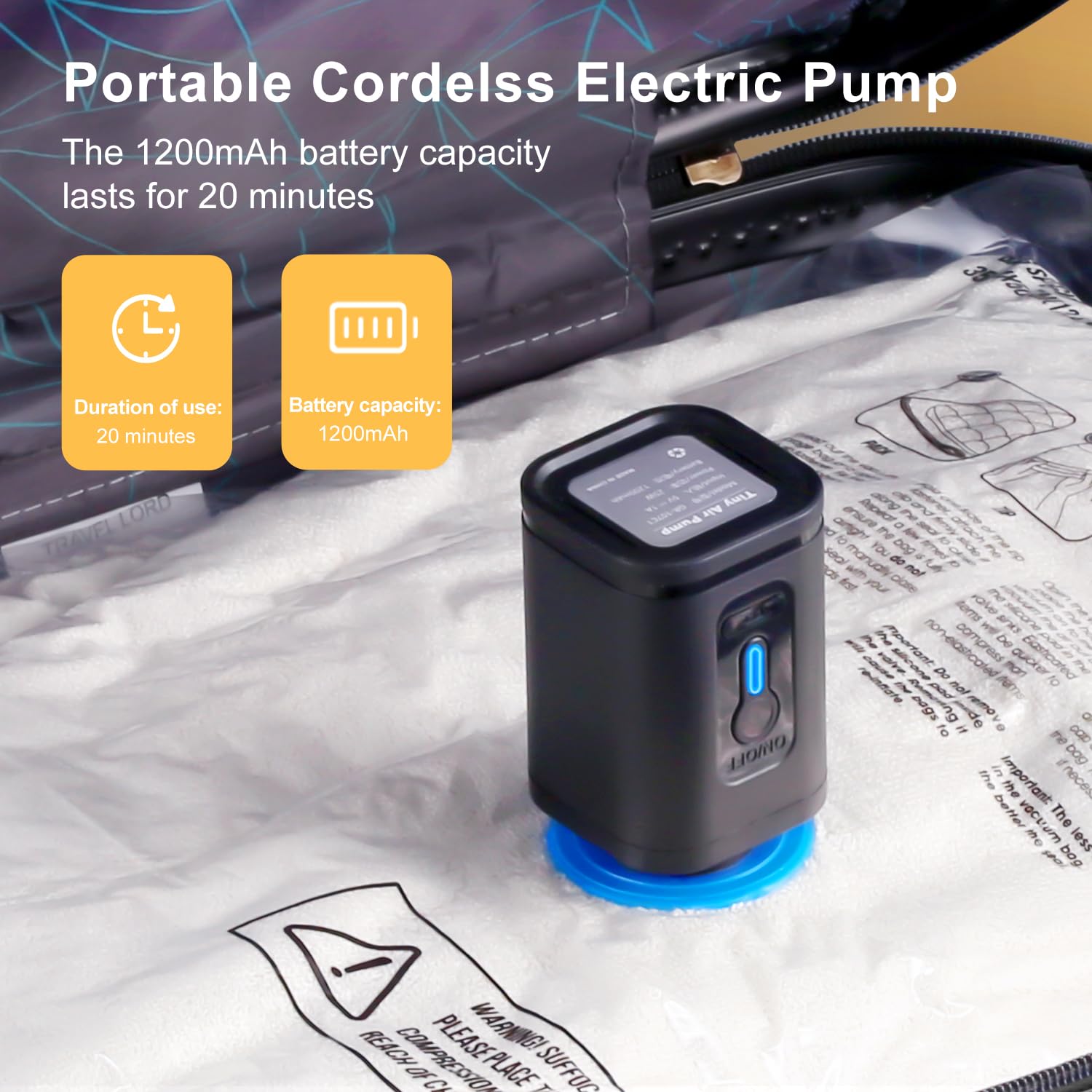 UPGOGO détail du double zip garantissant fermeture robuste et réutilisable