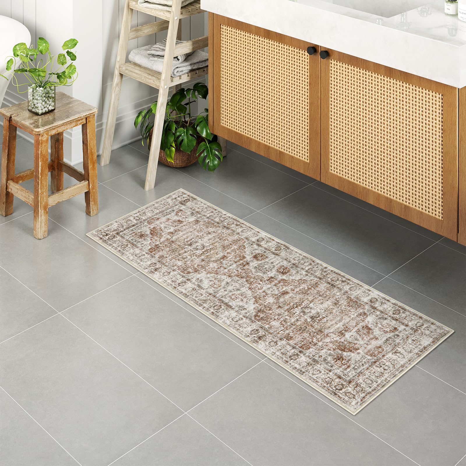 Uphome motif vintage détaillé apporte charme bohème à la décoration