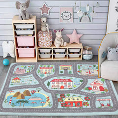 Uphome tapis vue d'ensemble montrant le dessin éducatif et confort