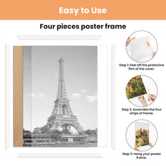 upsimples cadre 18x24 gros plan de la couverture plastique protectrice