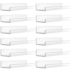 upsimples étagère acrylique vue de face bénéficiant d'un rangement discret