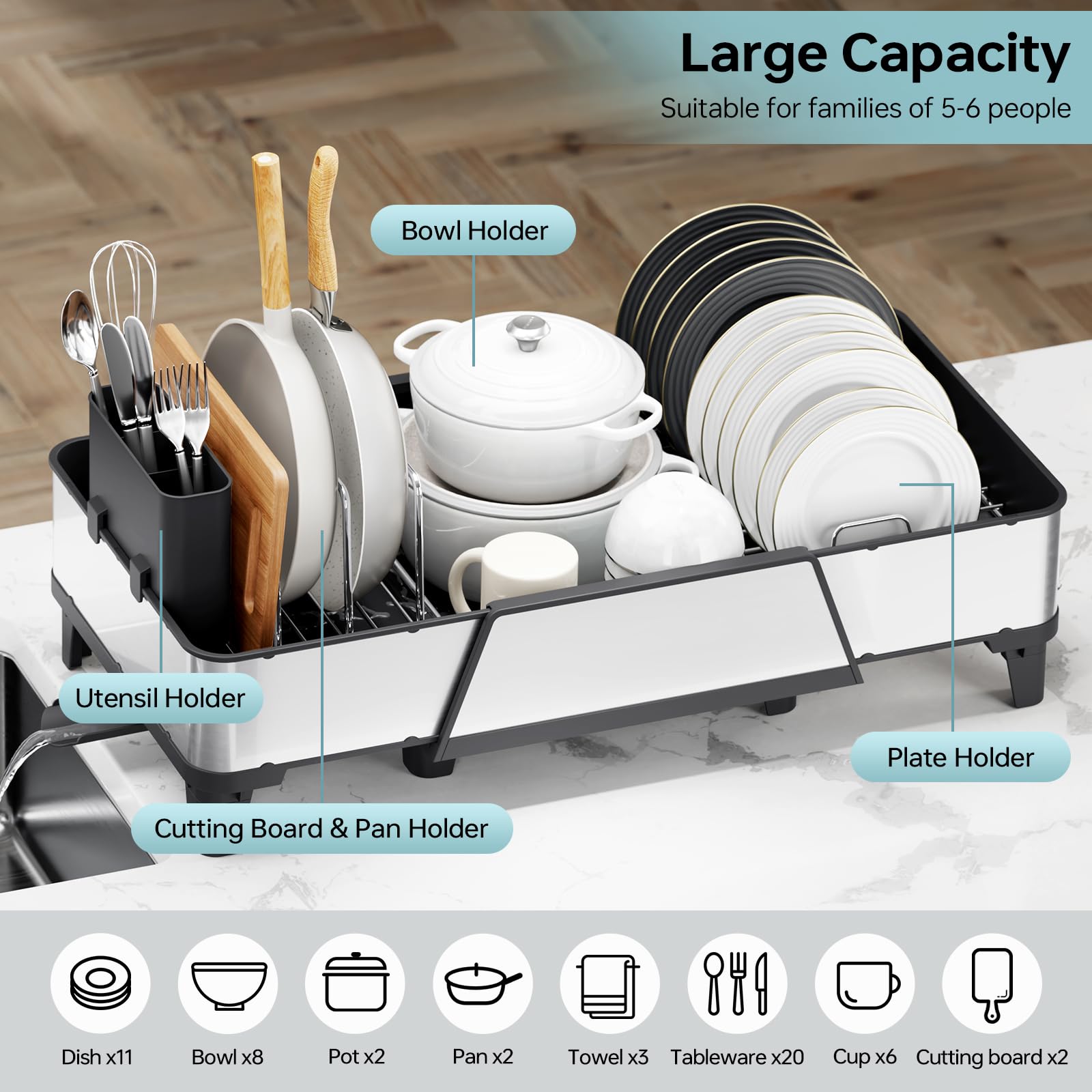 Urackify replié compact montre gain de place pour rangement simple