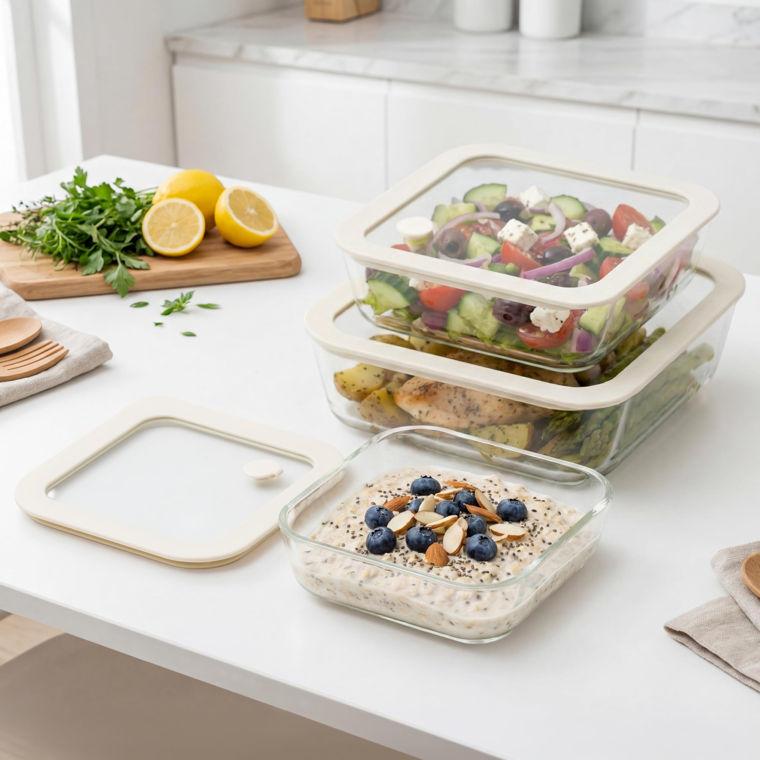 Urban Green plat en verre au four sans couvercle pour cuisson sûre