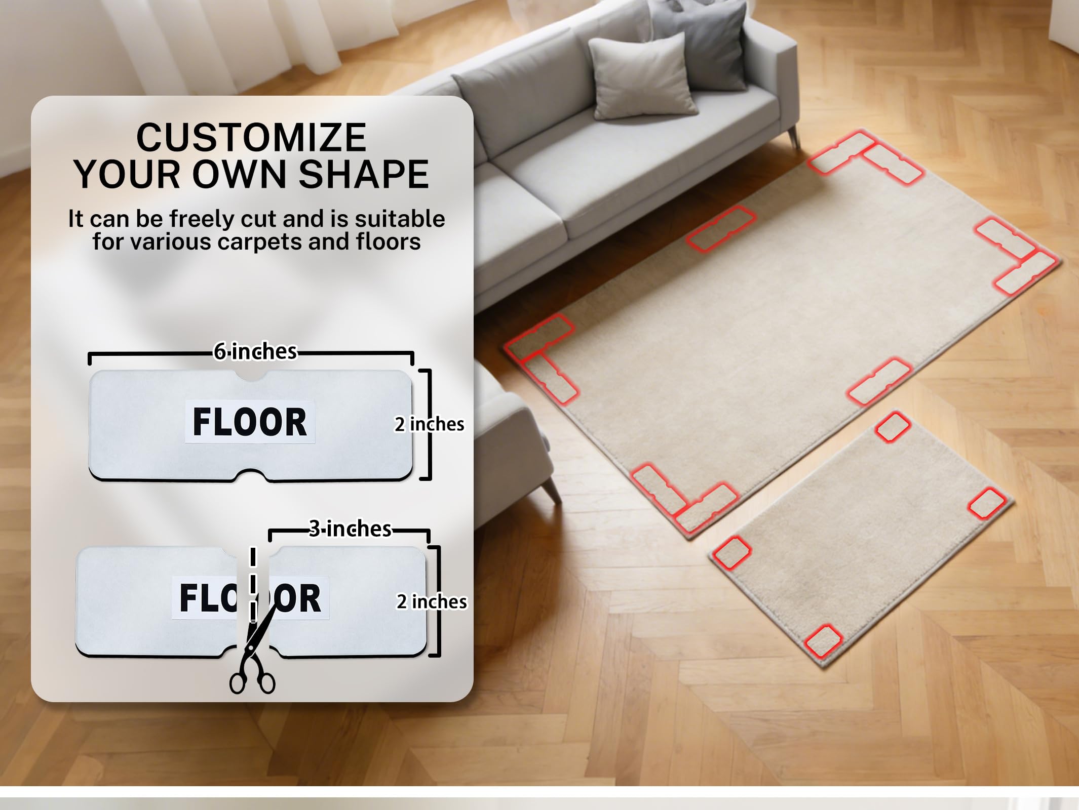 Urdar Brunnr coin de tapis parfaitement à plat, évite les accrocs