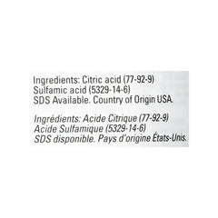 Urnex Dezcal cuillère de dosage montrant la quantité recommandée