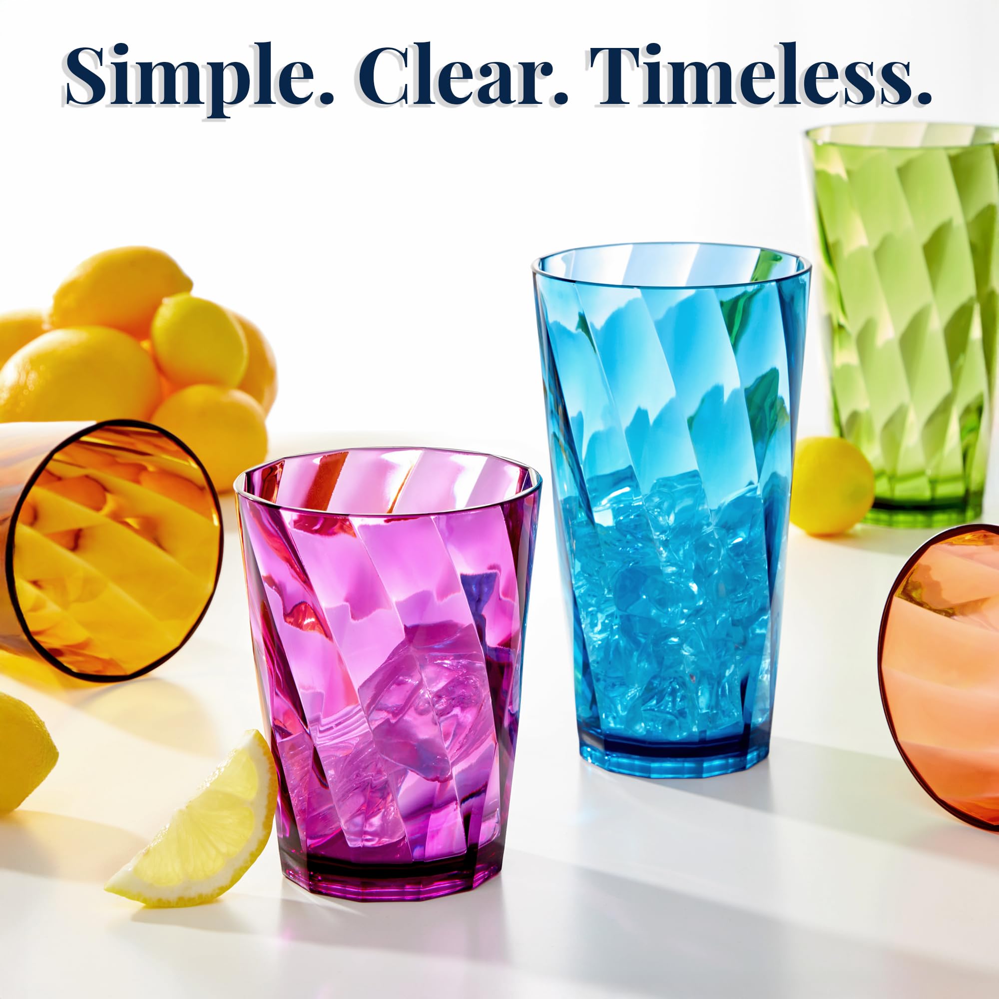 US Acrylic - verres utilisés lors d'une fête piscine illustrant sécurité extérieure