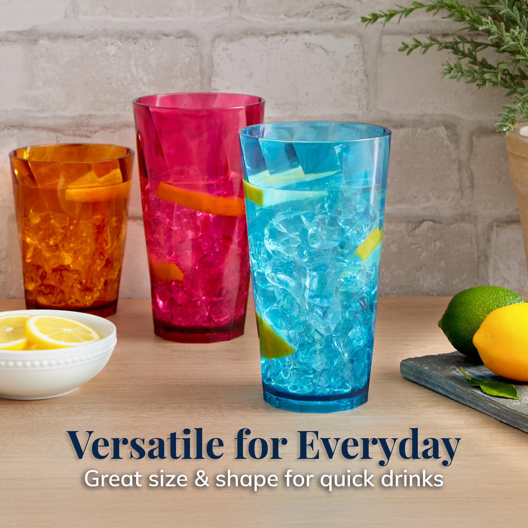 US Acrylic - deux gobelets 20oz côte à côte illustrant capacité et élégance
