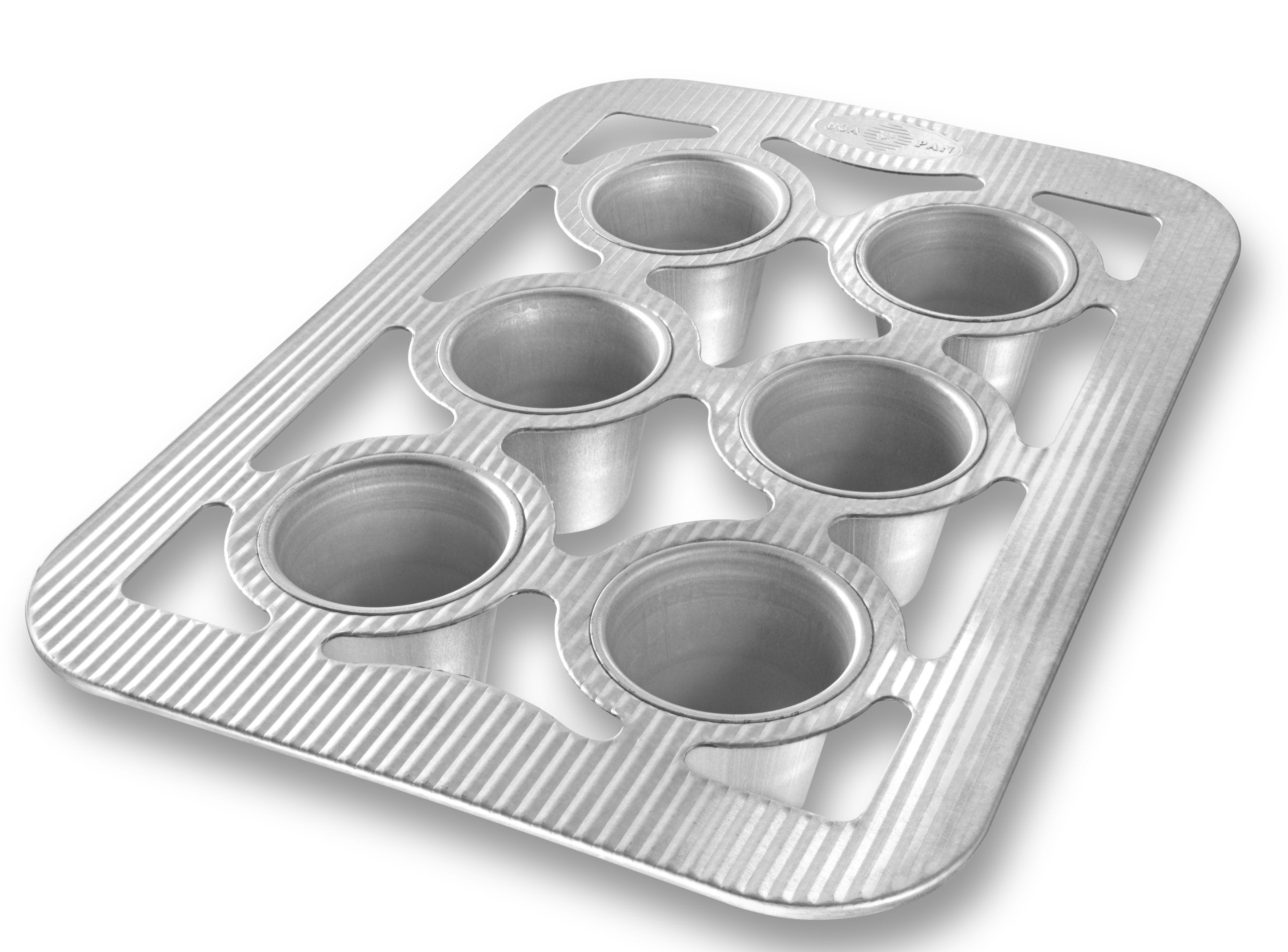 USA Pan face avant du moule montrant six cavités, démoulage facile