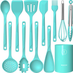 USECANO face avant du coffret teal montrant tous les ustensiles et bénéfice organisation