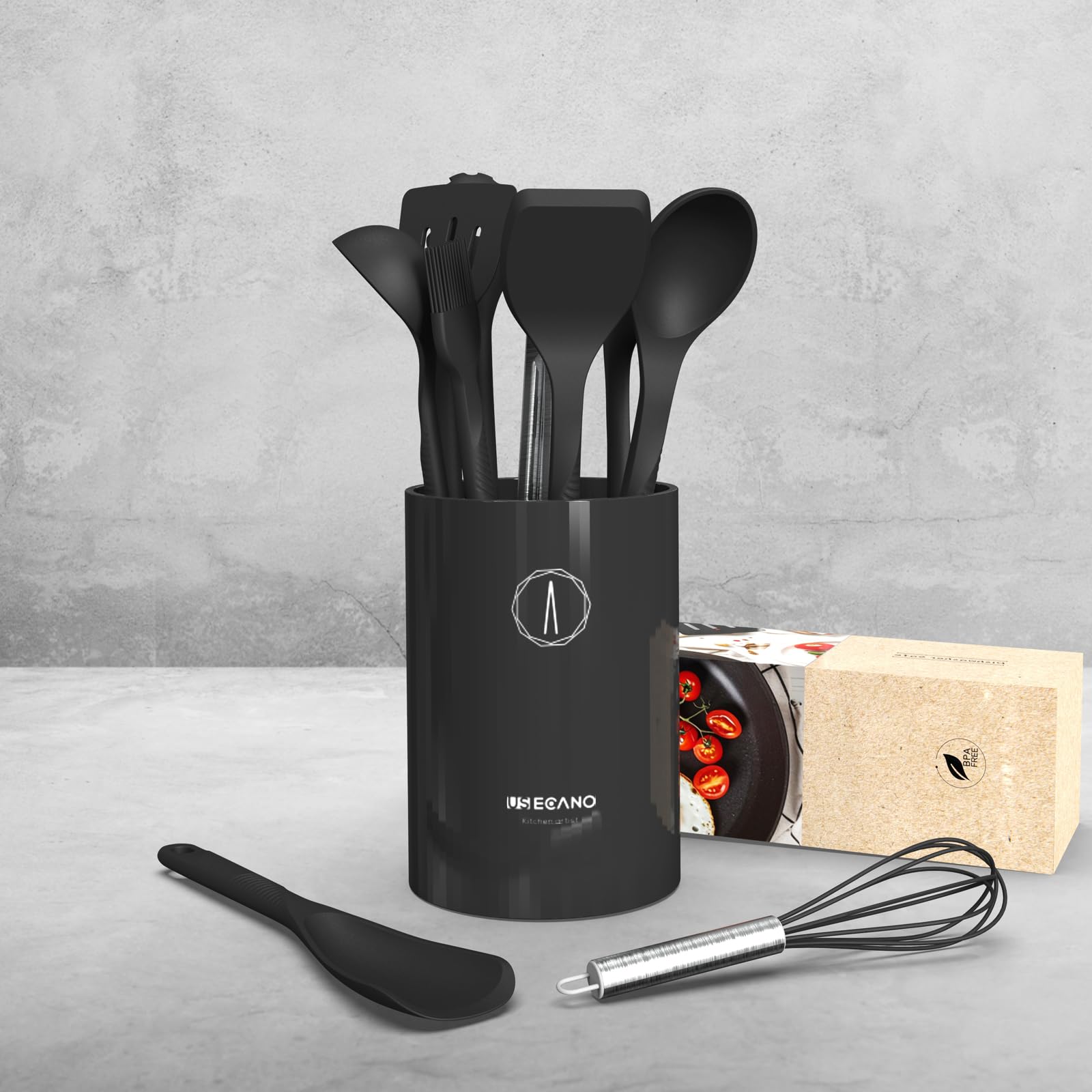 USECANO spatule et louche côte à côte, polyvalence pour servir et cuire