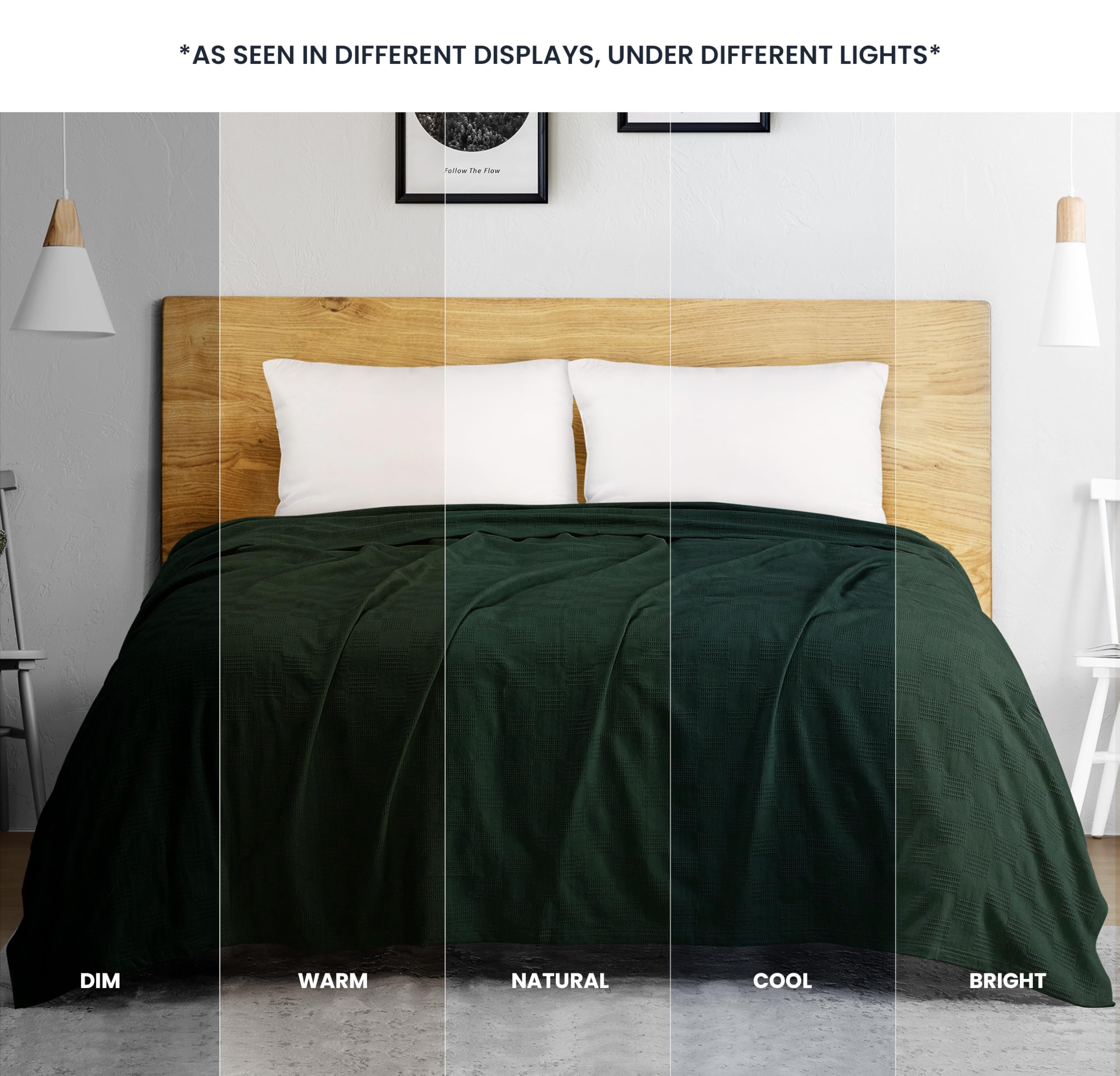 Utopia Bedding mise en scène dans une chambre verte pour ambiance cosy