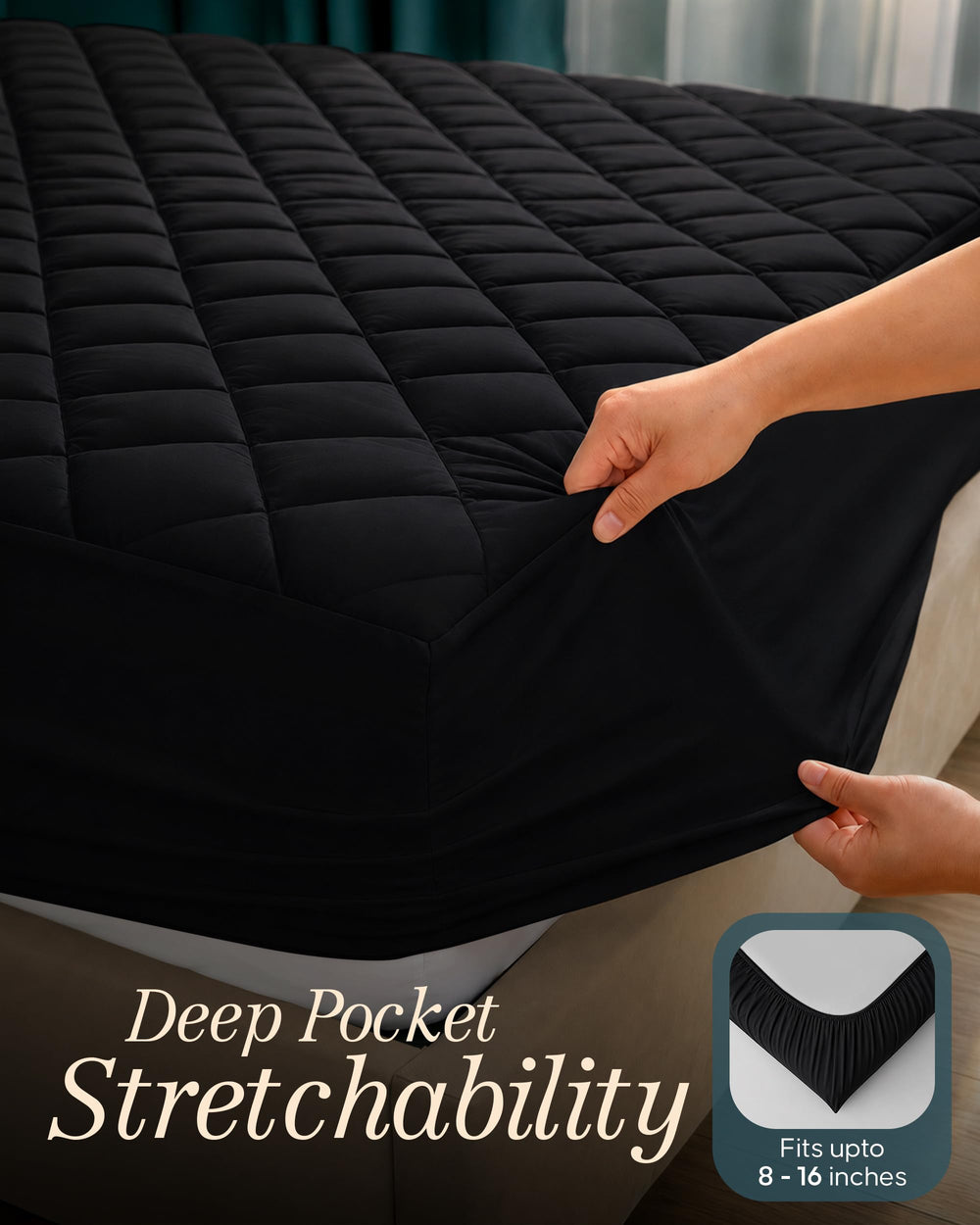 Utopia Bedding bord élastique tout autour garantissant maintien sur matelas profonds