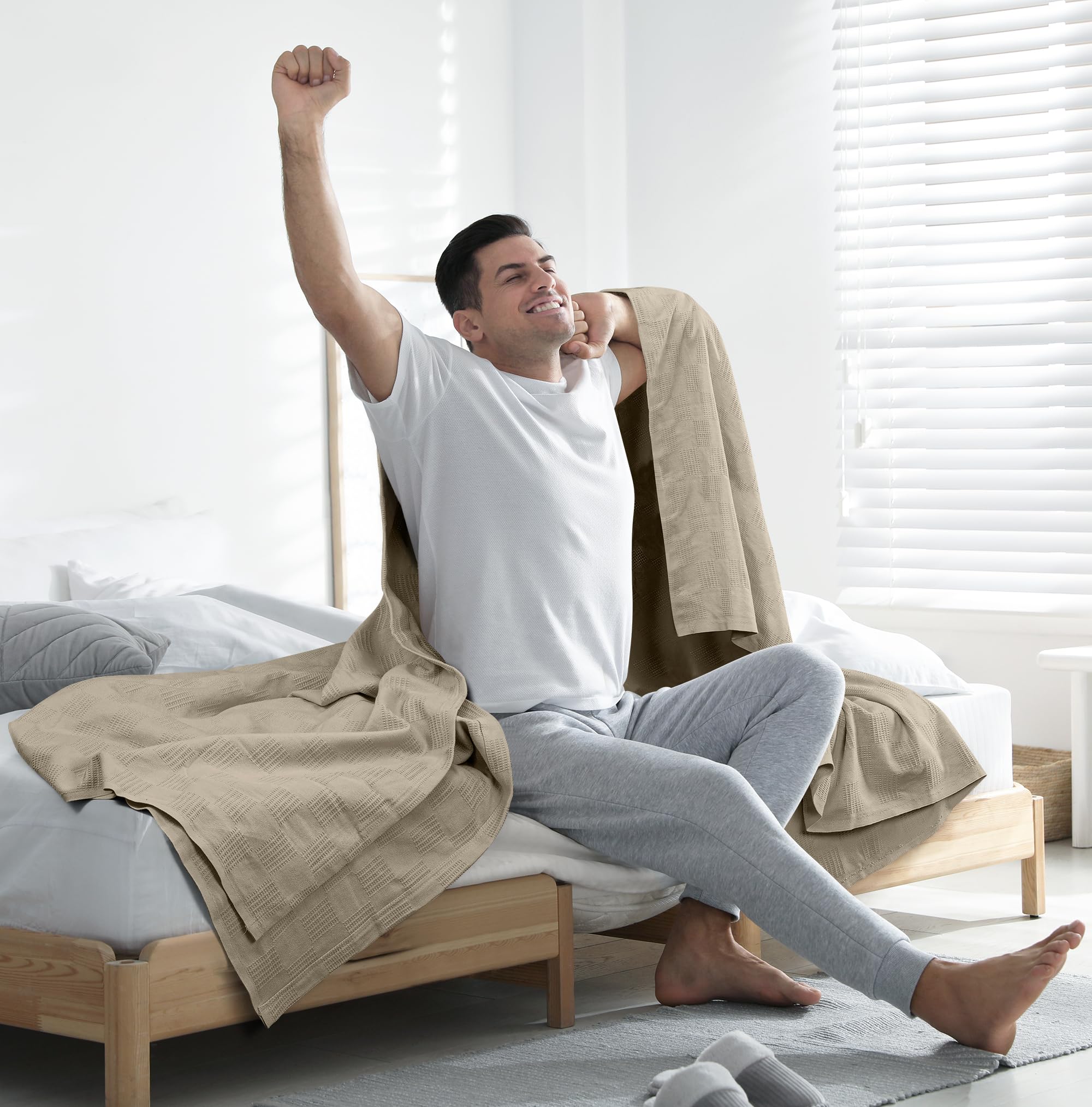 Utopia Bedding étiquette de marque et coin montrant authenticité bénéfice confiance produit