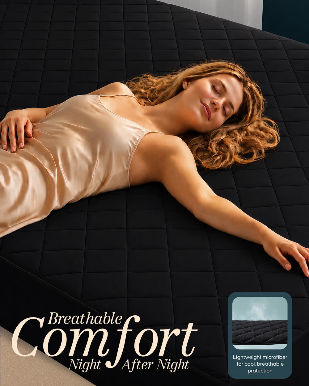 Utopia Bedding ambiance chambre montrant l'apparence soignée et nette du lit