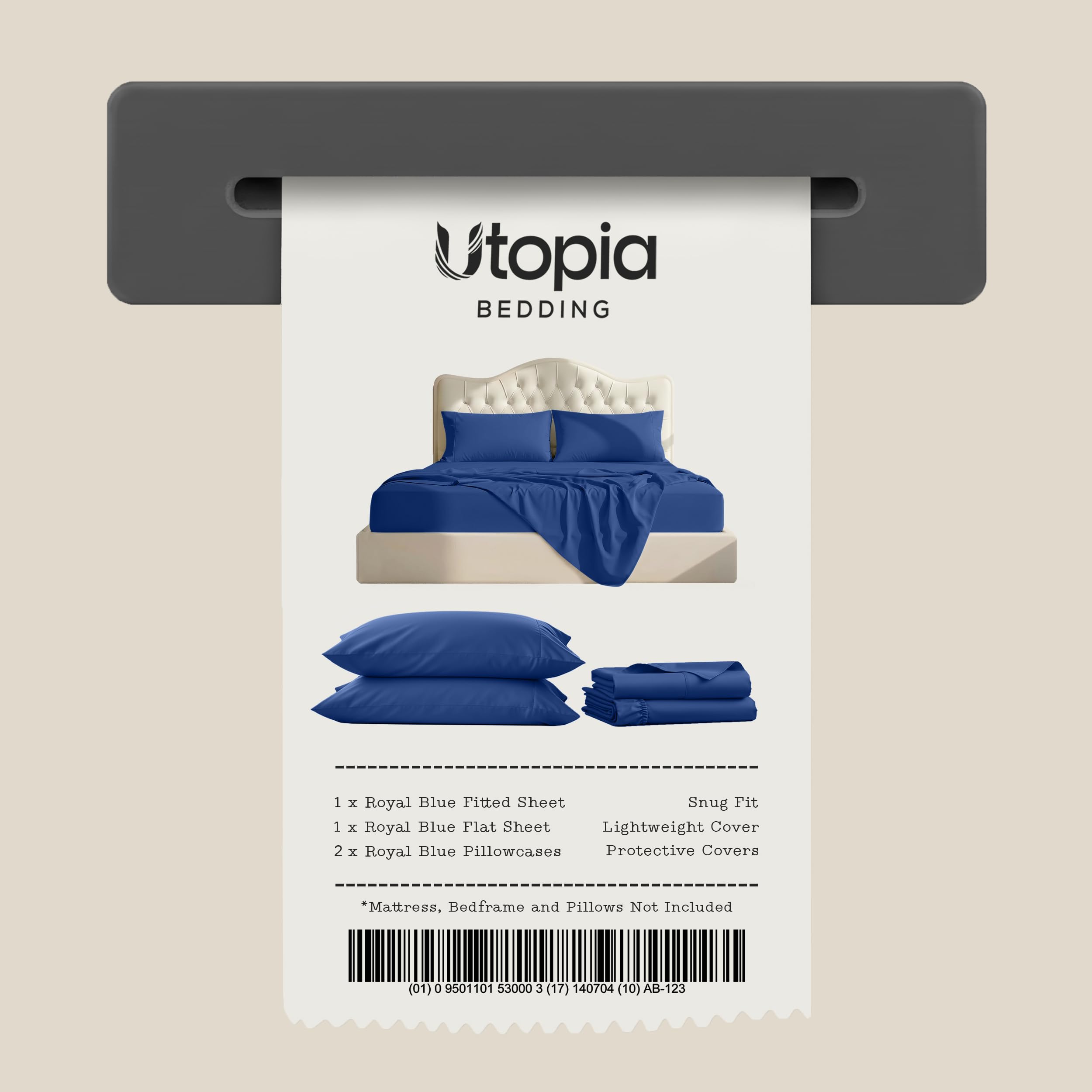 Utopia Bedding comparaison d'échelle prouvant compatibilité 16" matelas