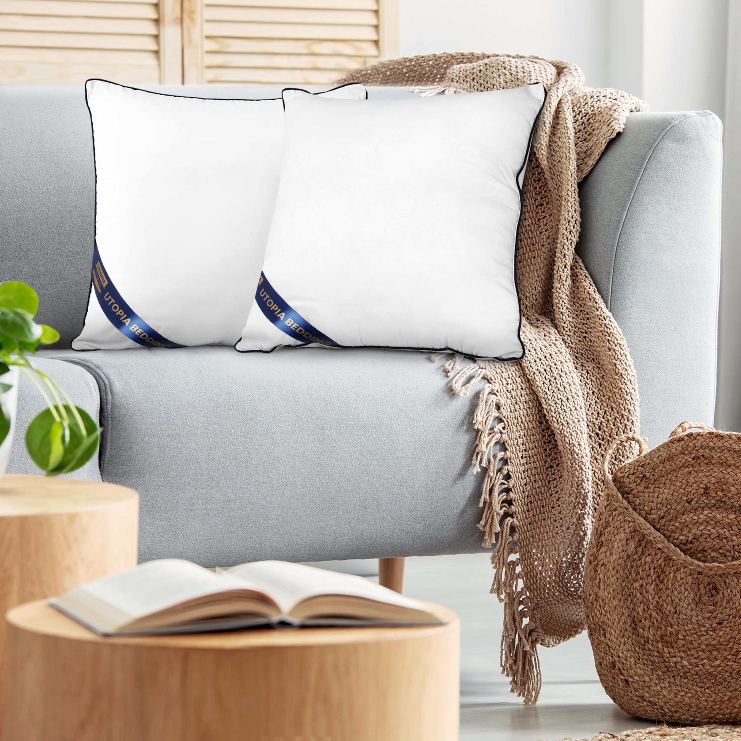 Utopia Bedding comparaison de taille 65x65 cm pour choix adapté