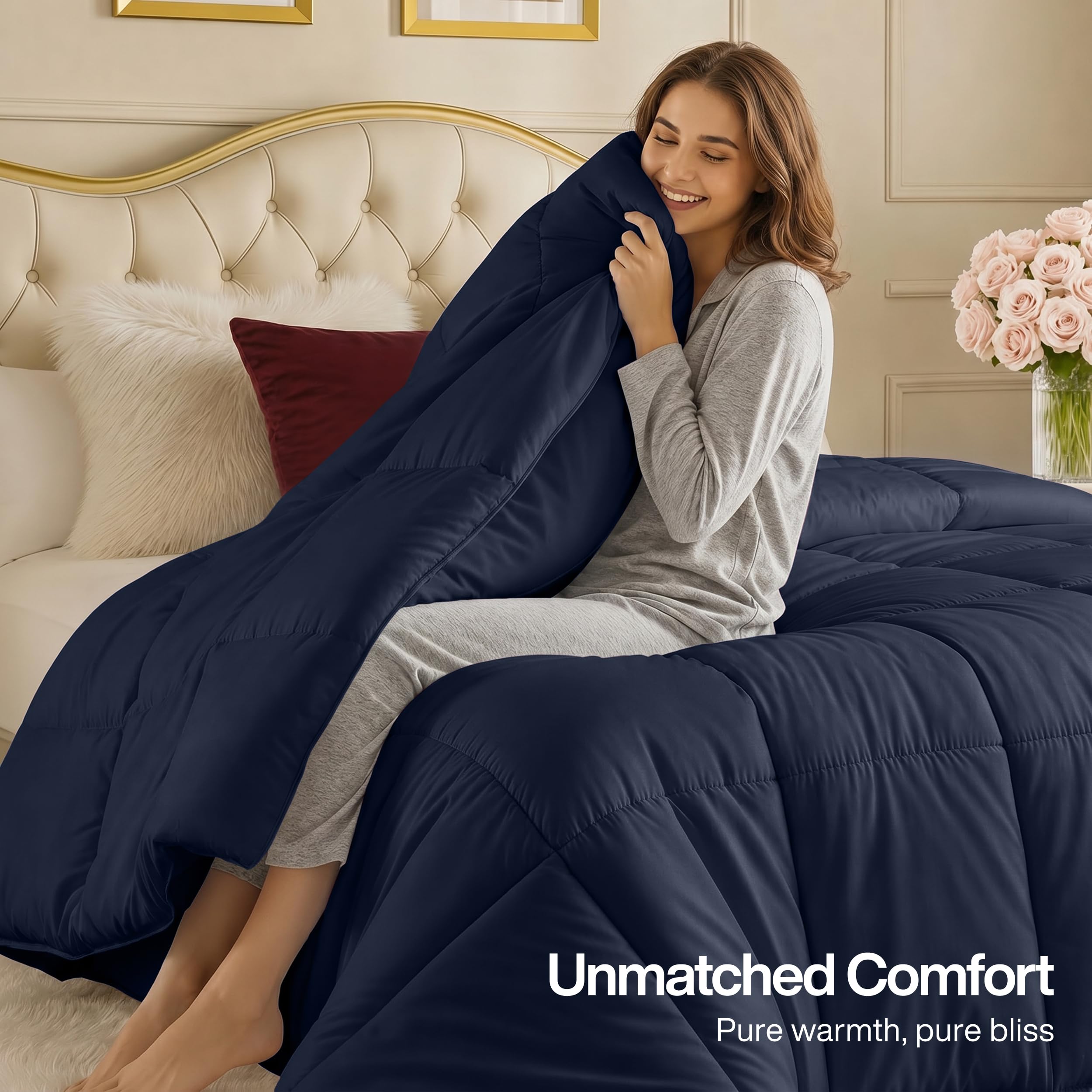 Utopia Bedding comparaison taille queen illustrant retombé adéquat
