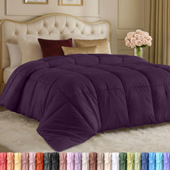 Utopia Bedding couette face avant plum, apparence soignée et confortable