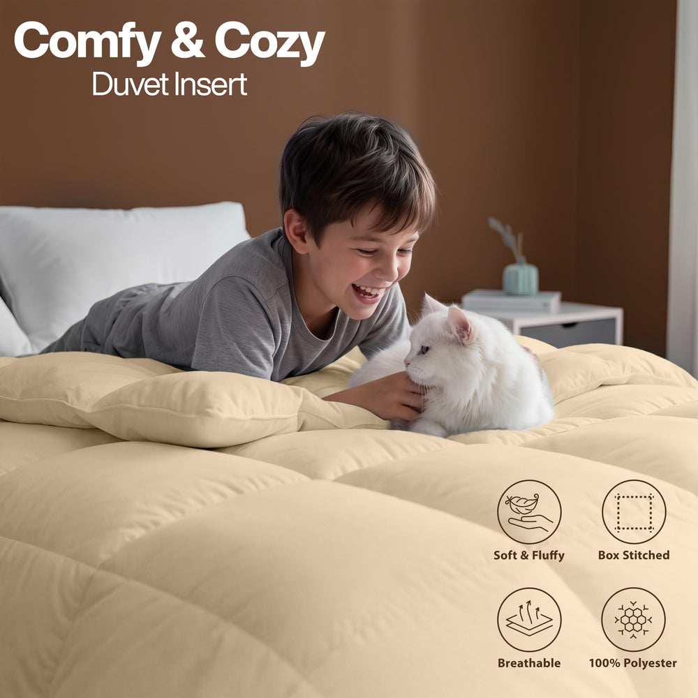 Utopia Bedding démonstration dimensions 88 x 88 pouces pour couverture complète