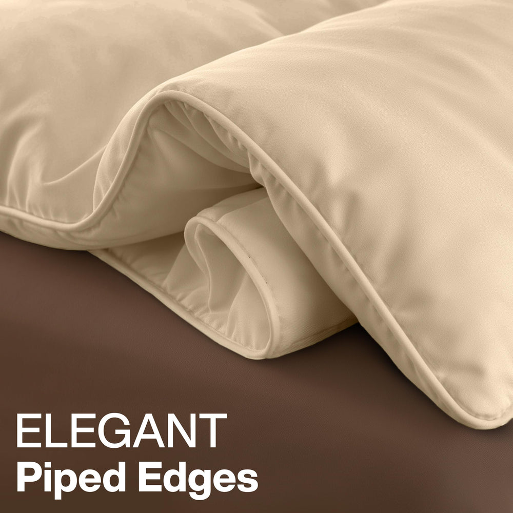 Utopia Bedding mise en scène lit queen montrant aspect fini et ambiance cosy