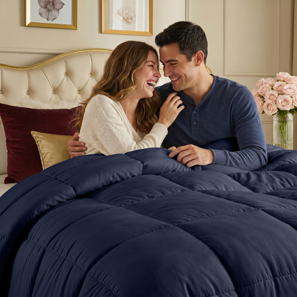 Utopia Bedding couette posée sur lit pour rendu esthétique et cosy