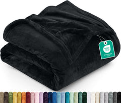 Utopia Bedding couverture California King recto montrant couleur noire et confort