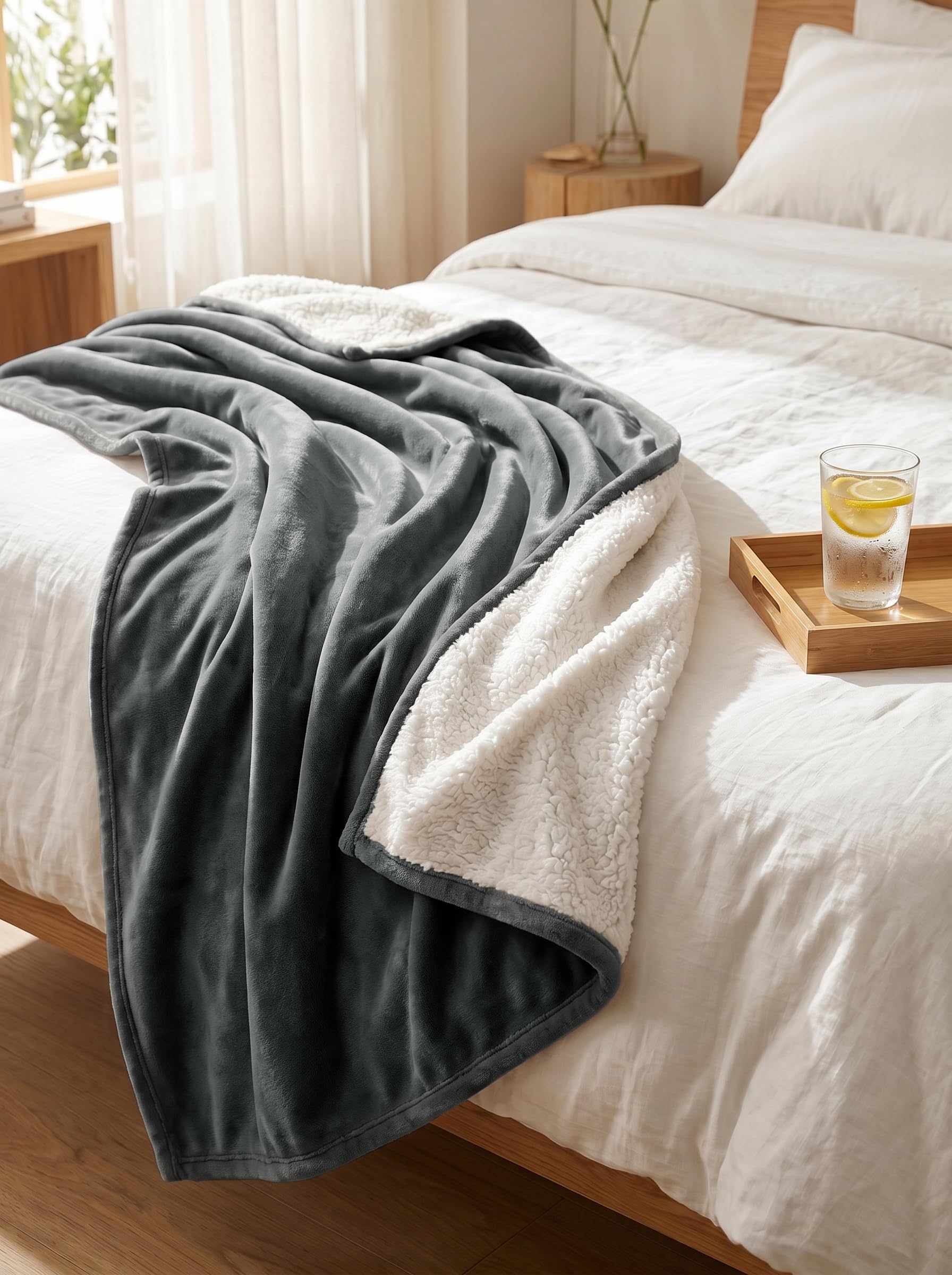 Utopia Bedding sur lit King illustrant couverture couvrante et chic