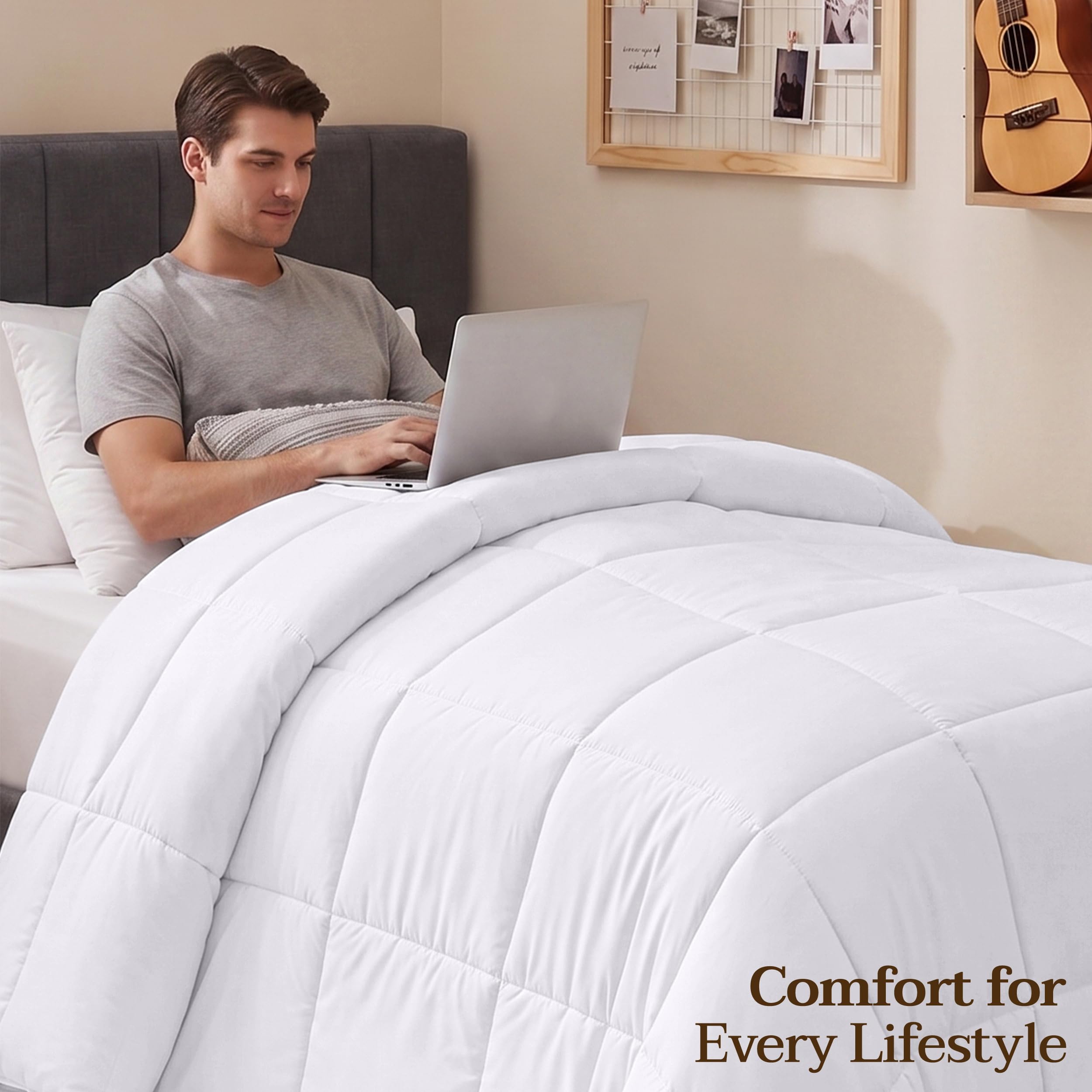 Utopia Bedding détail du passepoil offrant finition soignée et résistance