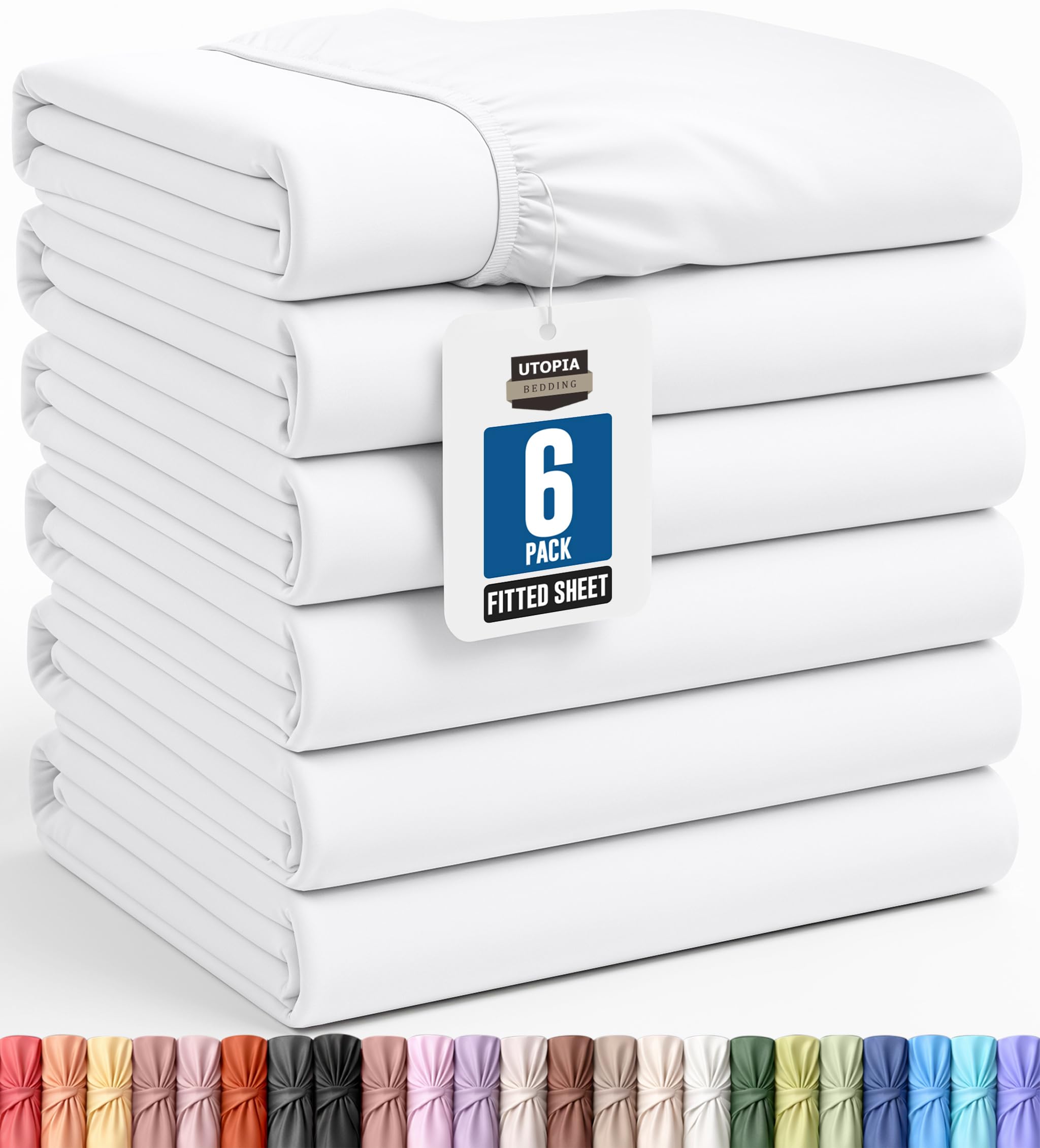 Utopia Bedding avant-packaging blanc montrant le lot, solution économique