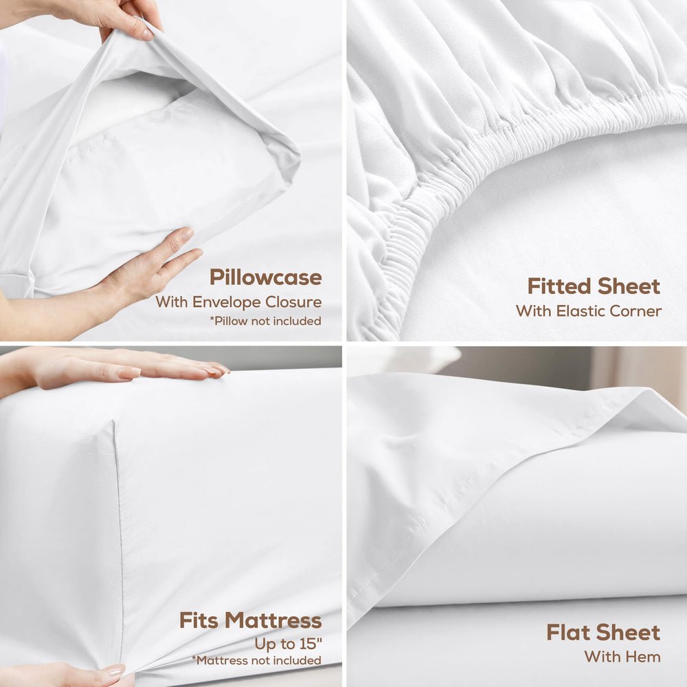 Utopia Bedding drap-housse bonnet profond en place sur matelas pour maintien sûr