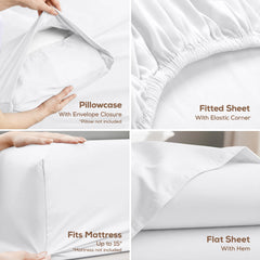 Utopia Bedding drap-housse bonnet profond en place sur matelas pour maintien sûr