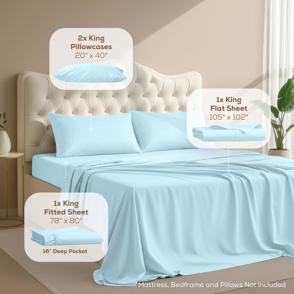 Utopia Bedding gros plan du drap-housse montrant poches profondes 16" pour maintien sûr