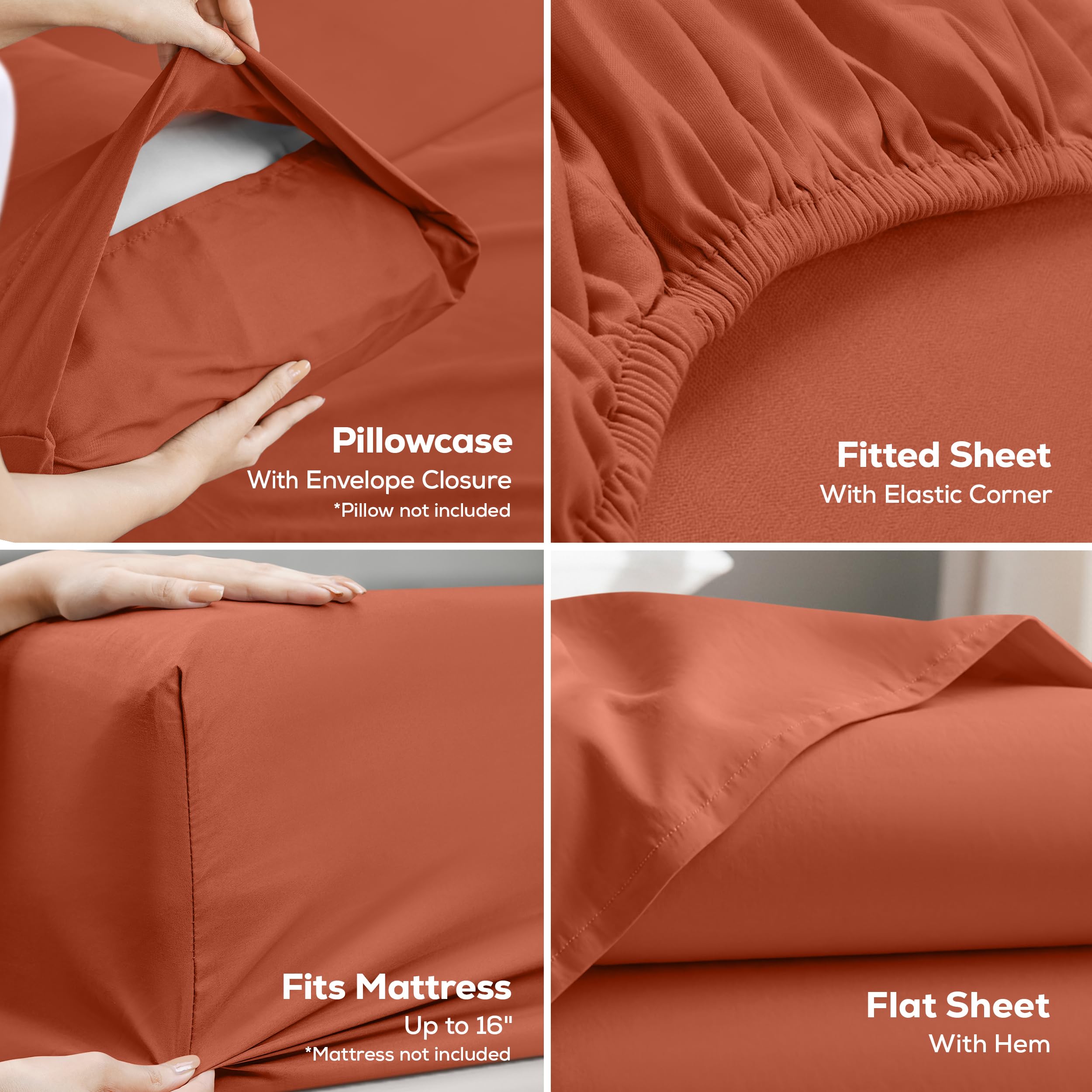 Utopia Bedding drap‑housse avec poches 16" assurant maintien sécurisé du matelas