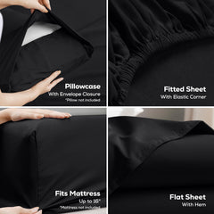 Utopia Bedding drap-housse poches profondes 16" assurant maintien sans glissement