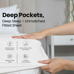 Utopia Bedding drap-housse en place sur matelas 15 pouces, maintien sûr