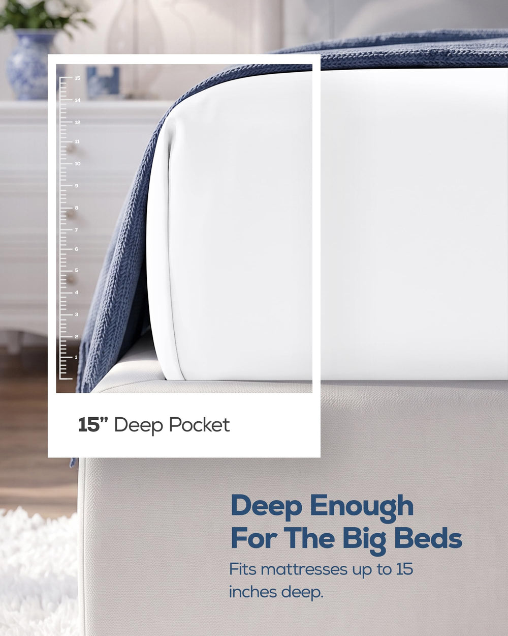 Utopia Bedding drap-housse tendu sur matelas, maintien sûr et net