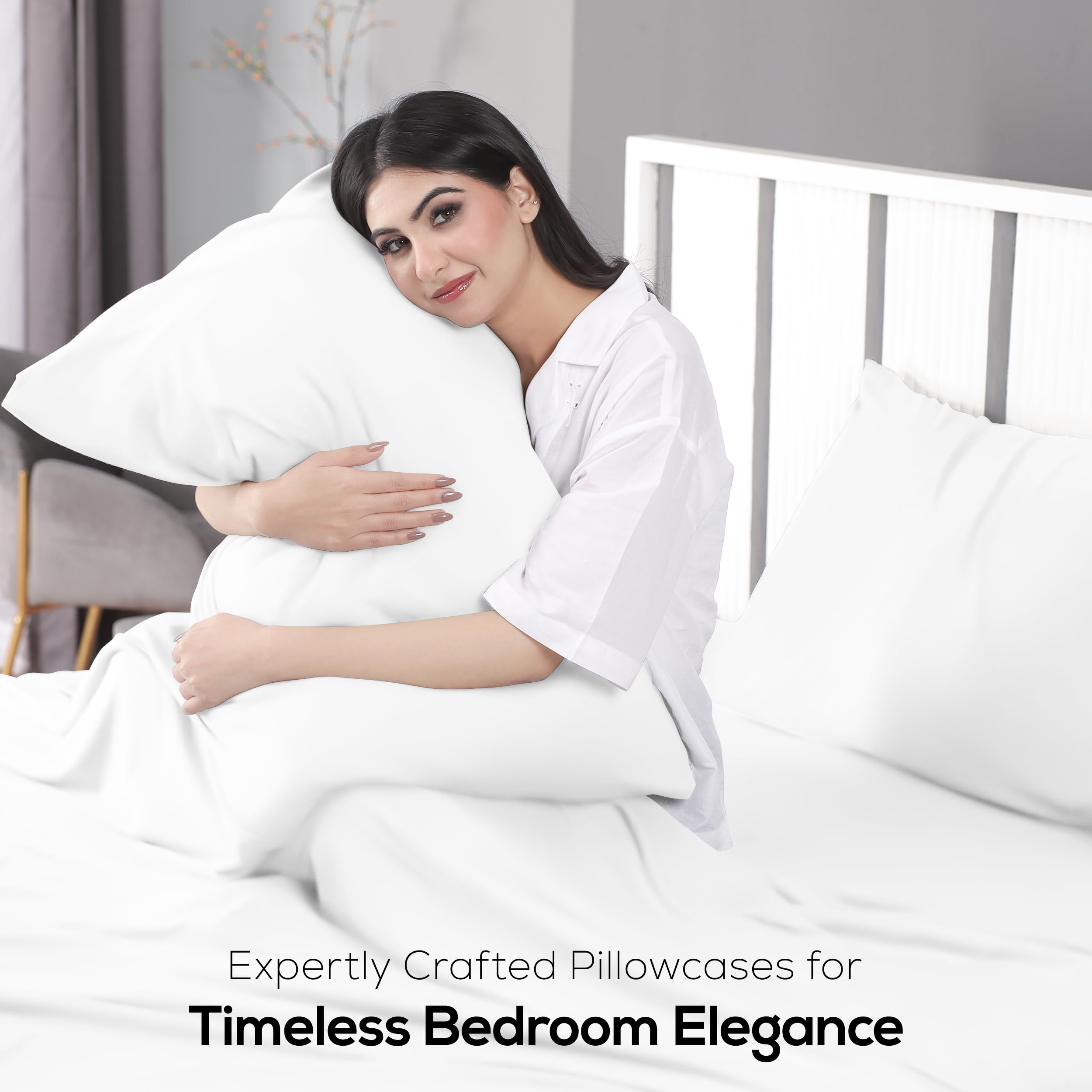 Utopia Bedding drap plat étalé montrant dimensions généreuses pour lits king