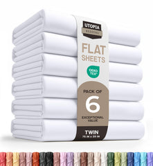 Utopia Bedding drap plat Twin face montrant finition propre et bénéfice esthétique