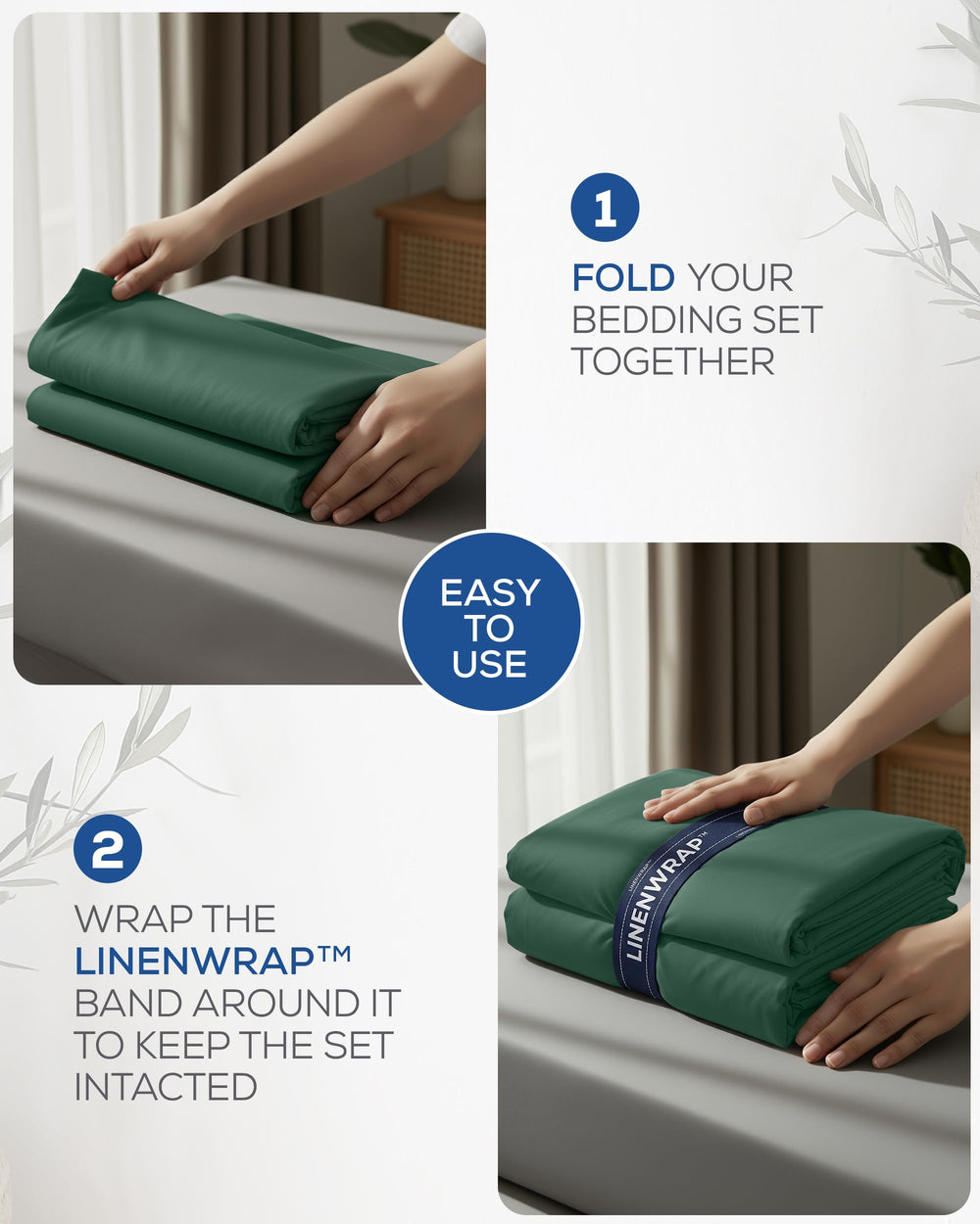 Utopia Bedding comparaison échelle montrant ajustement sur matelas queen