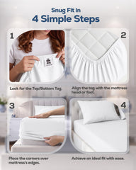Utopia Bedding détail de l’élastique tour complet, ajustement sécurisé