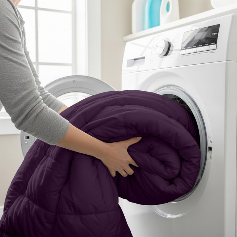 Utopia Bedding emballage et étiquette plum, informations produit claires