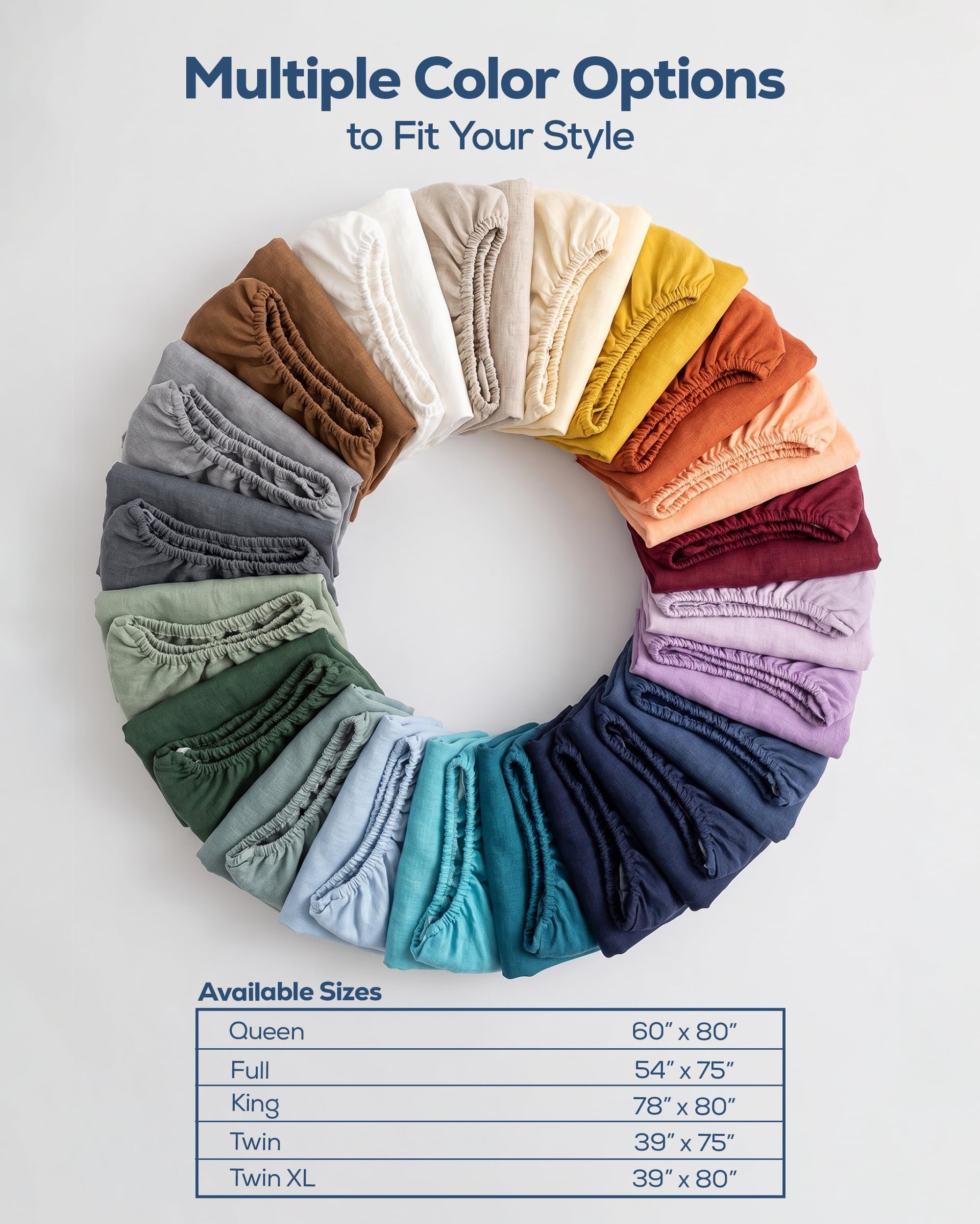 Utopia Bedding ensemble de six draps pliés, réserve pratique pour usage multiple