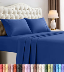 Utopia Bedding emballage ensemble royal blue montrant l'aspect soigné